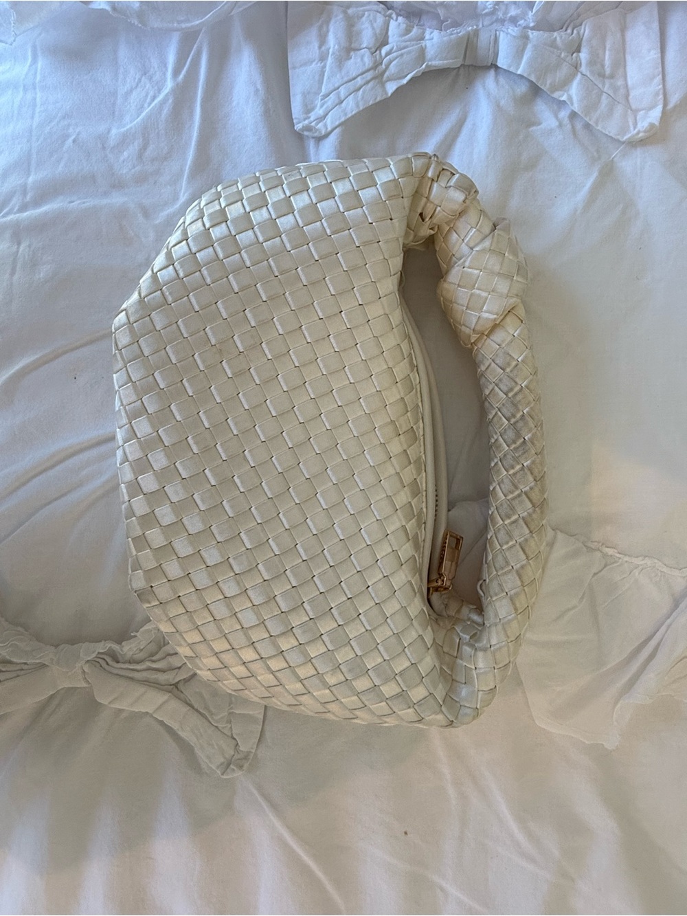 Anthropologie White Purse